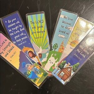 Inspirational Bookmark Set with Bible Verses